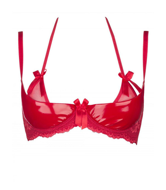 Lingerie Sexy - Soutien-gorge demi-bonnet rouge model 51594 Axami