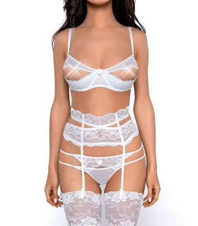 Lingerie Sexy - Soutien-gorge demi-bonnet blanc model 126882 Axami