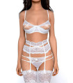 Lingerie Sexy - Soutien-gorge demi-bonnet blanc model 126882 Axami