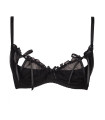 Lingerie Sexy - Soutien-gorge demi-bonnet noir model 51587 Axami