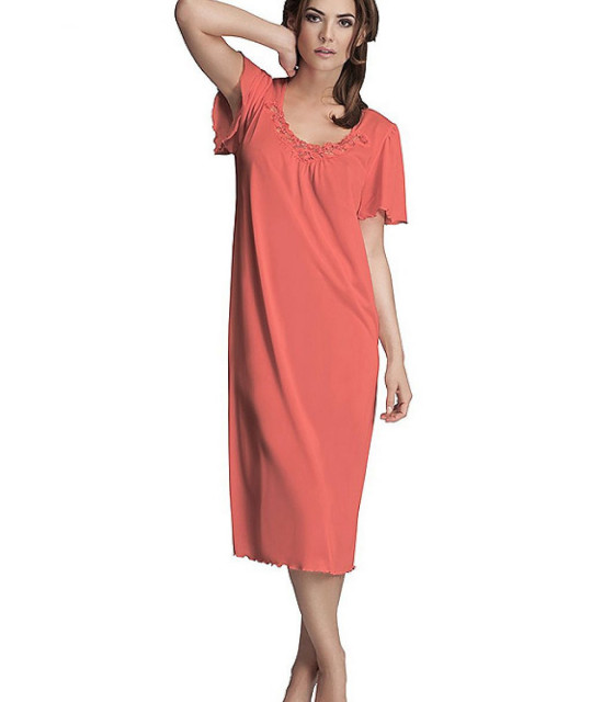 Vetements et Lingerie de Nuit - Chemise de nuit rouge model 119602 Mewa