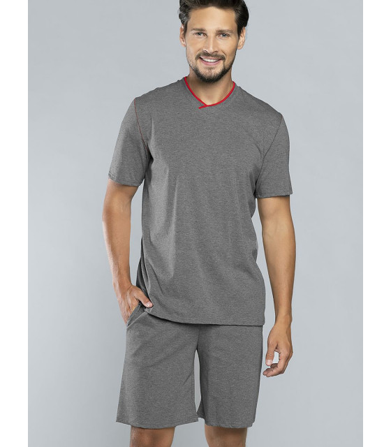 Pyjama gris model 147302 Italian Fashion