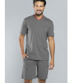 Peignoirs, Robes de chambre - Pyjama gris model 147302 Italian Fashion