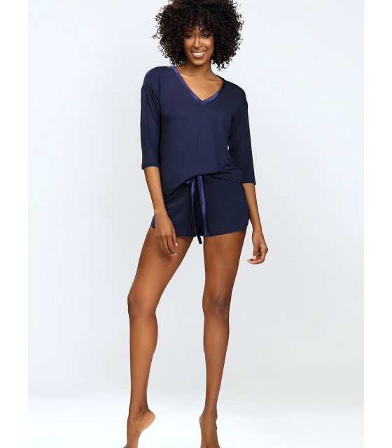 Vetements et Lingerie de Nuit - L`ensemble bleu marine model 178626 DKaren