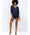 Vetements et Lingerie de Nuit - L`ensemble bleu marine model 178626 DKaren