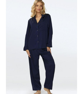 Vetements et Lingerie de Nuit - Pyjama bleu marine model 196111 DKaren