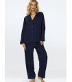 Vetements et Lingerie de Nuit - Pyjama bleu marine model 196111 DKaren