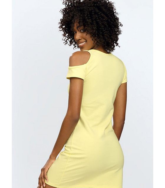 Robe de jour jaune model 179268 DKaren