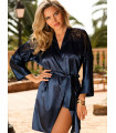 Vetements et Lingerie de Nuit - Peignoir bleu marine model 132827 DKaren