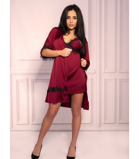 Vetements et Lingerie de Nuit - Peignoir rouge model 142658 Livia Corsetti