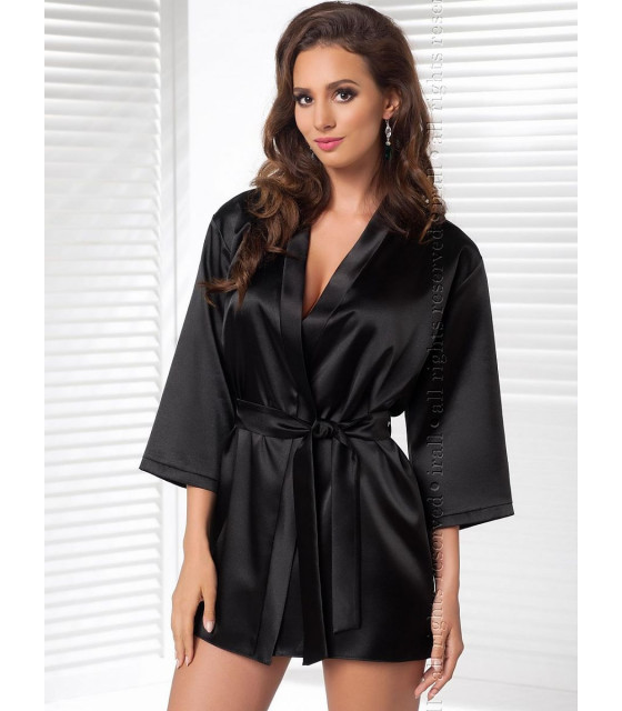 Vetements et Lingerie de Nuit - Peignoir noir model 64761 Irall