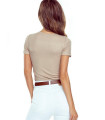 Chemises Blouses Femme - Chemisier beige model 196506 Eldar