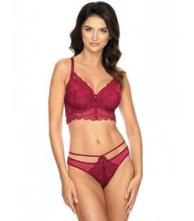 Soutiens-Gorge - Soutien-gorge rembourré rouge model 138626 Gorteks