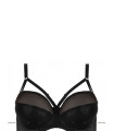 Soutiens-Gorge - Soutien-gorge rembourré noir model 71359 Gorteks