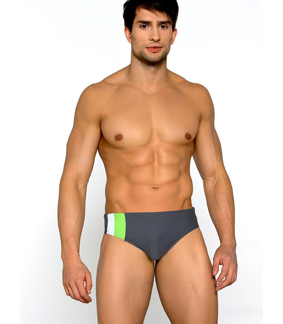 Slip de bain gris model 182795 Lorin