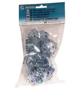 Accessoires - Colliers de serrage 20 pièces - Elem Technic