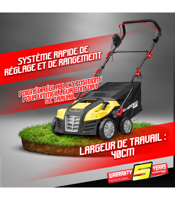 Scarificateur - Scarificateur emousseur electrique 1800W - 40cm