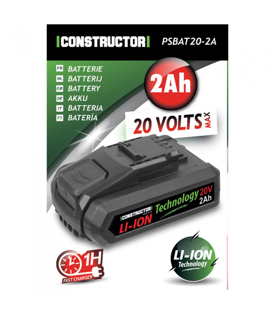 Batterie - Batterie Lithium max 20V - 2Ah - Constructor