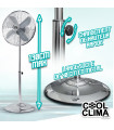 Ventilateur - Ventilateur métal sur pied 50W 40CM - Cool Clima