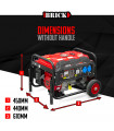 Générateur - Groupe électrogène max 3000W avec roues - 2 prises - AVR - Essence