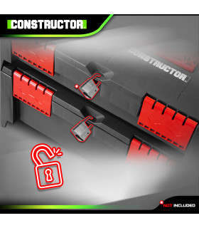 Boite à outils - Boîte à outils empilable en plastique 46.4x33.5x14.