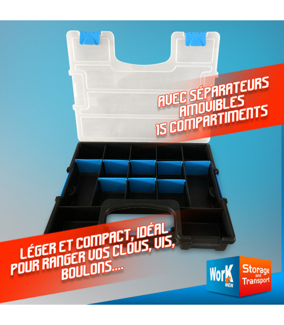 Coffret - Lot de 3 coffrets empilables - Workmen