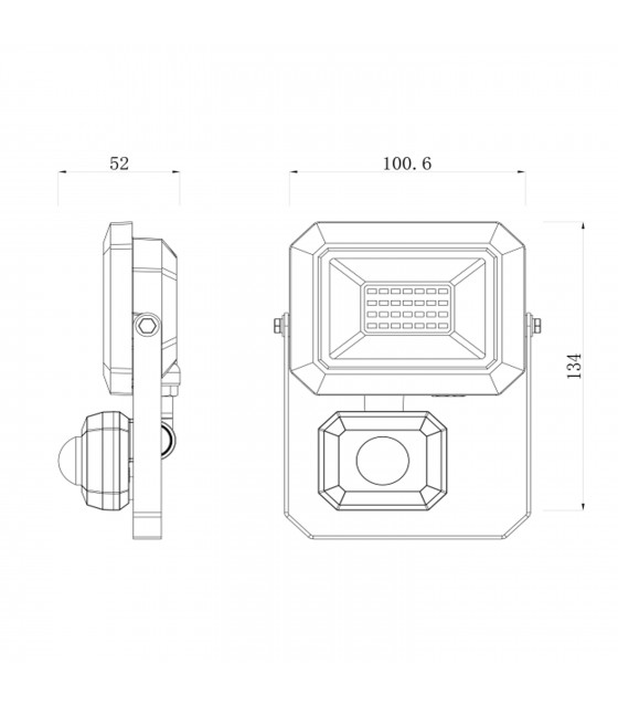 Eclairage - Spot led 20W avec détecteur - I-Watts