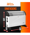 Chauffage - Chauffage 2000W Ventilation turbo - Warm Tech