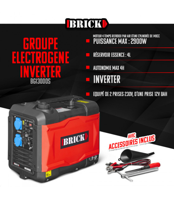 Groupe électrogène - Groupe électrogène inverter silencieux max 2900W - 2