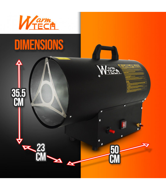 Chauffage - Canon à chaleur au gaz 30 KW - Warm Tech