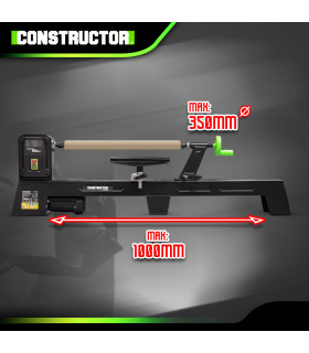 Tour à bois - Tour à bois 400W - 1000mm - Constructor