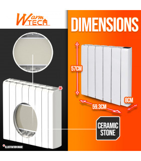 Chauffage - Radiateur inertie céramique 1500 W - Warm Tech