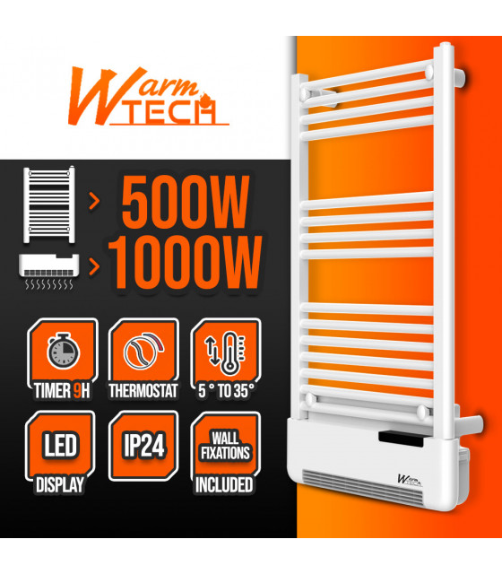Chauffage - Radiateur sèche serviettes avec fluide soufflerie - Warmtech