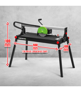 Table coupe carrelage - Coupe carrelages radial 800 W - 200mm - Longueur de